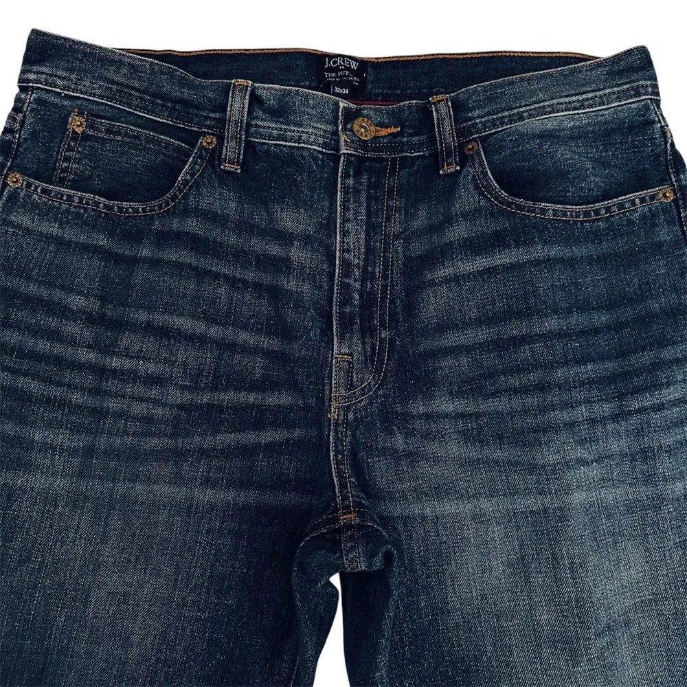 J. Crew Sutton Straight-Fit Jean in Dark Wash Size 32 x 34